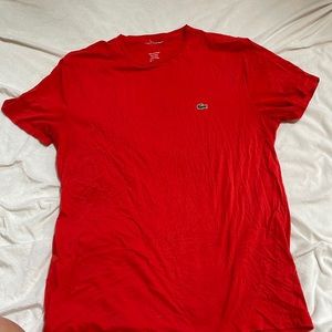 Red Lacoste tee